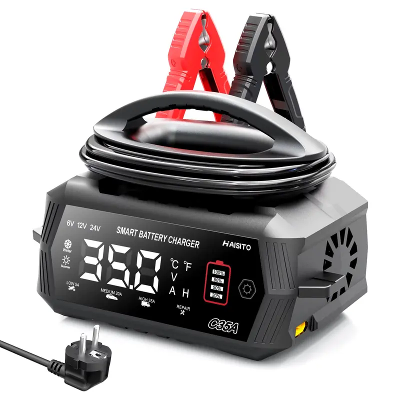 Chargeur moto batterie intelligent 35A 6V/12V/24V