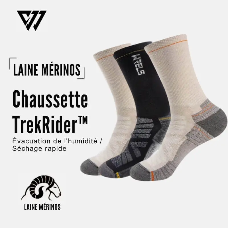 Chaussettes moto  TREKRIDER™ Mérinos  | Pack 3 paires