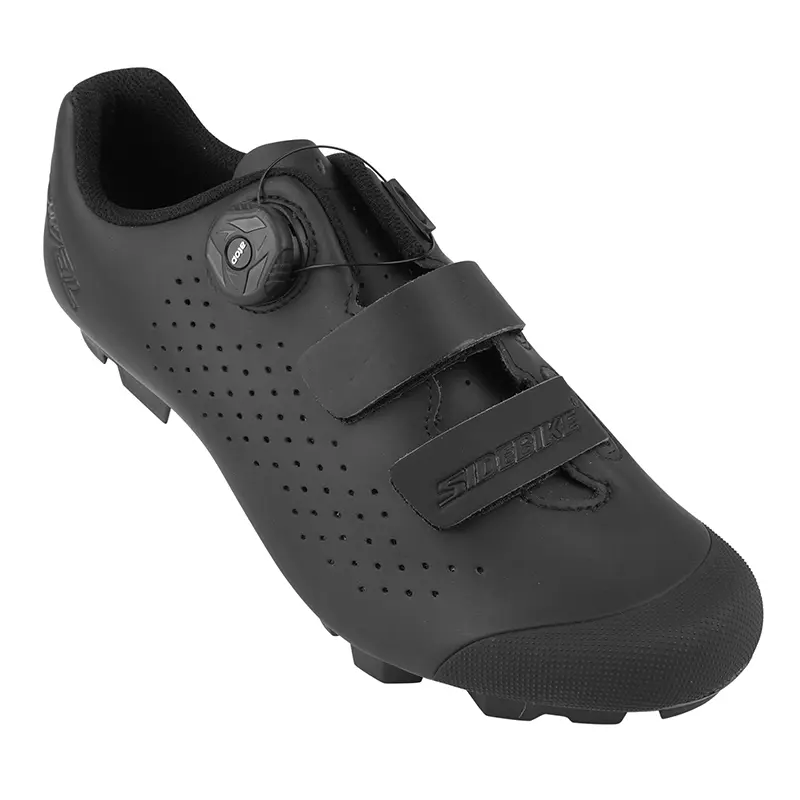 Chaussure Gravel - VTT Sidebike Rival Noir T44 Fixation Boa Atop-Velcro Compatible Shimano (Paire)