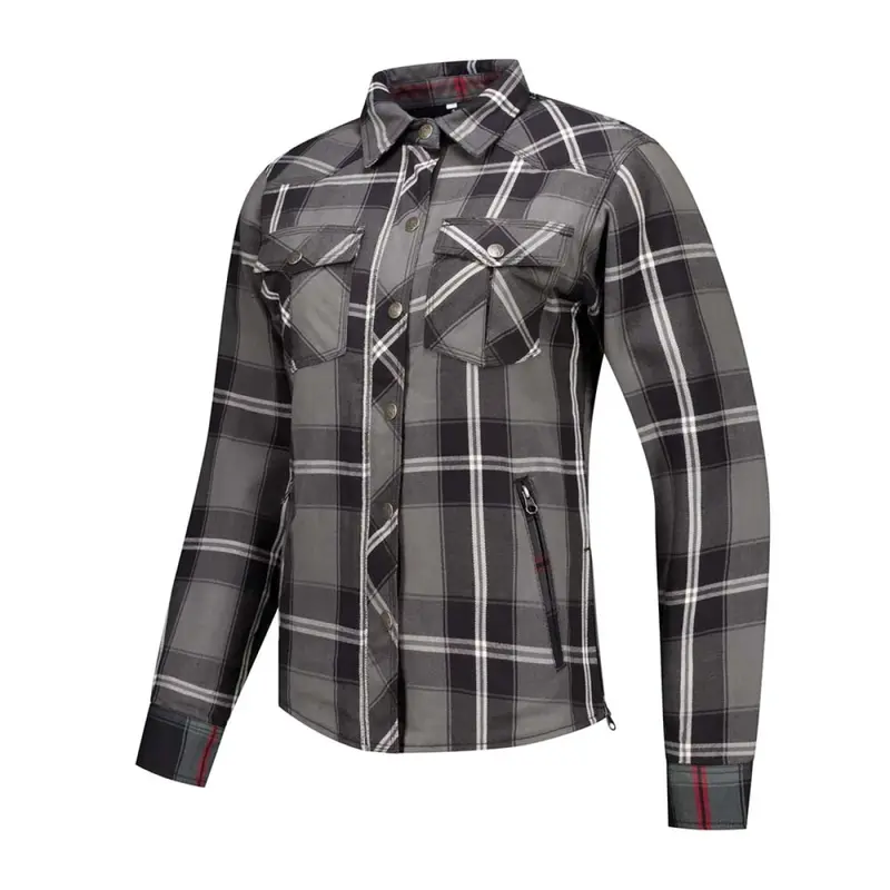 Chemise de moto femme - Jack Liss-25 Grise