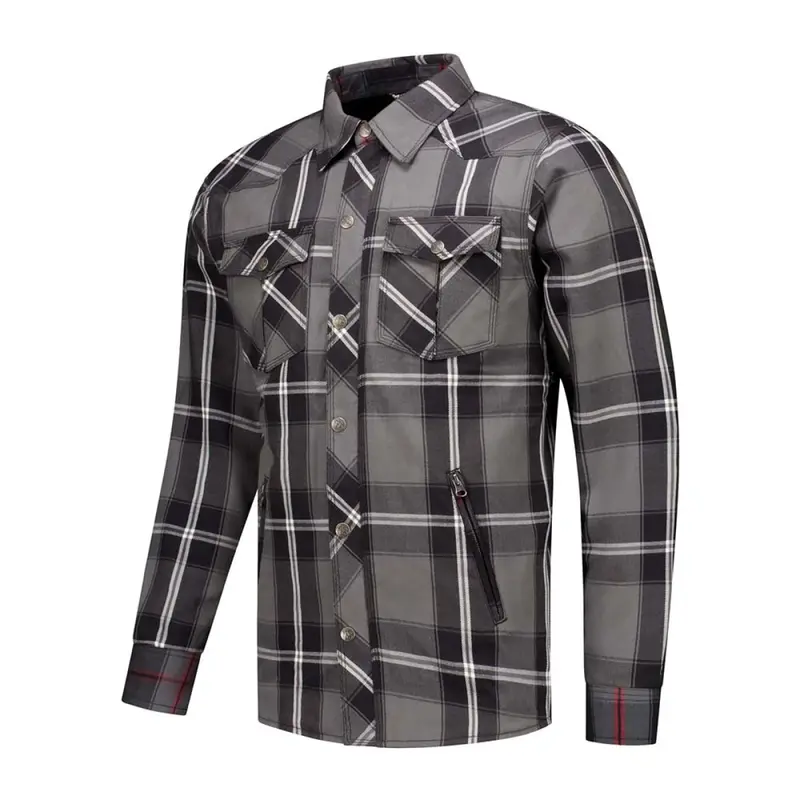Chemise de moto homme - Jack Neil-25 Gris