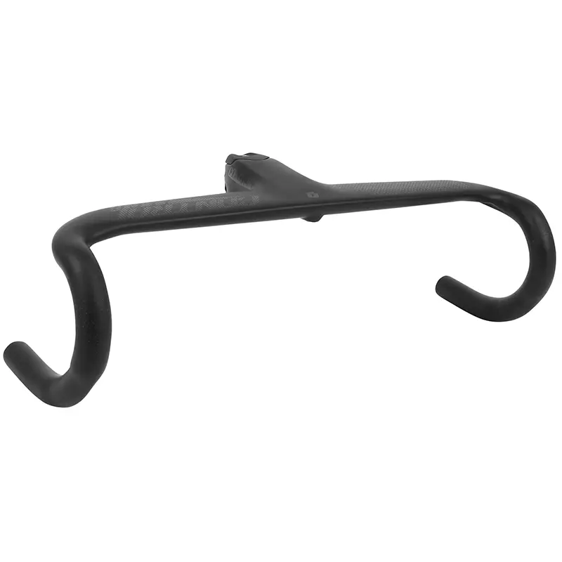 Cintre Combo Route Controltech Sirocco Fl4 Carbone Mat Angle -12° L 45 Extérieur (Axe-Axe 42 cm) Avec Potence Intégrée L 100 mm Avec Passage Câble Interne Pour Pivot 1" 1-8