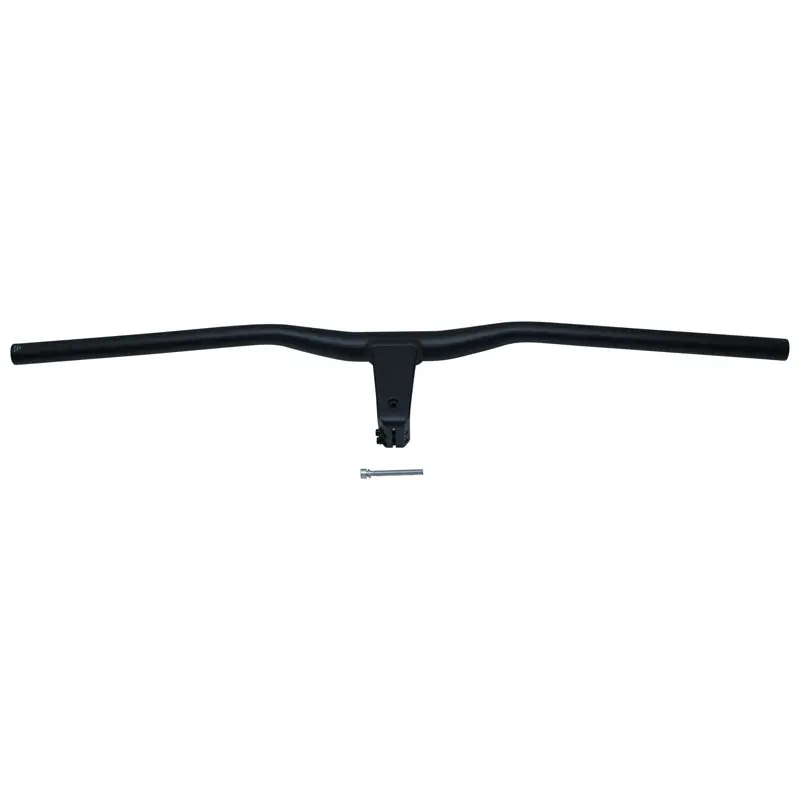 Cintre Combo VTT Demi Releve Alu Noir L78 cm Avec Potence Intégrée Entraxe L 80 mm Pour Pivot Fourche 1"1-8 (28.6 mm)