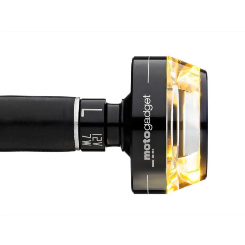 Clignotant Mo-Blaze Disc noir Embout de guidon