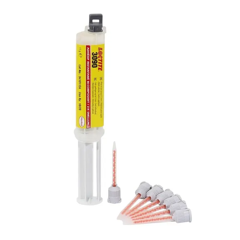 COLLE BI-COMPOSANTS LOCTITE 3090 AVEC RATTRAPAGE DE JEU JUSQU'A 5 MM (SERINGUE 11 g)