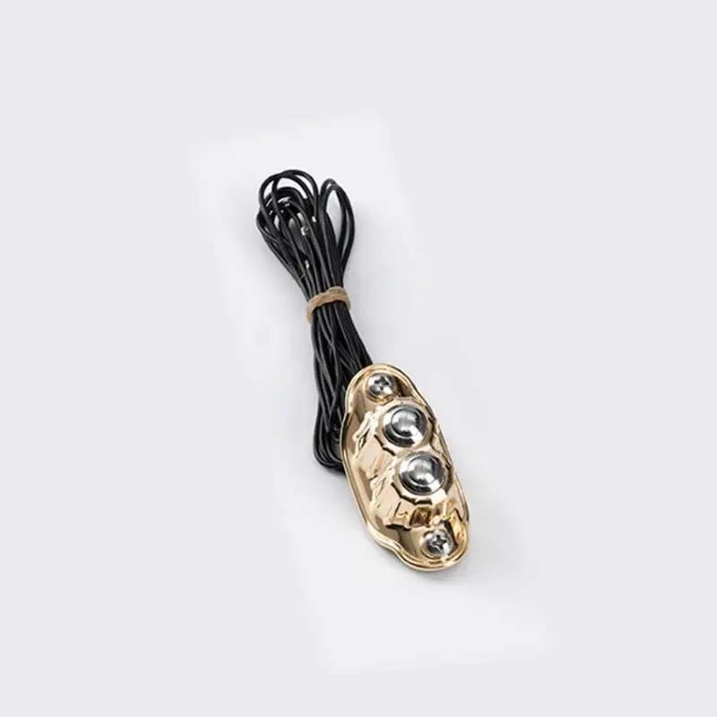 Commodo Kustom Tech Vintage Double boutons en Laiton Poli