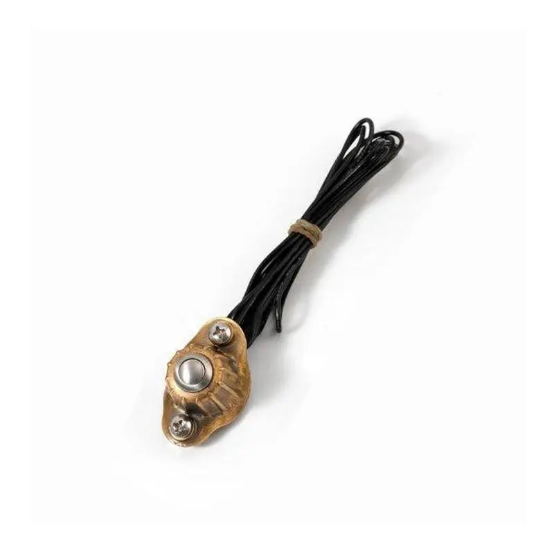 Commodo Kustom Tech Vintage Simple bouton en Laiton Brut