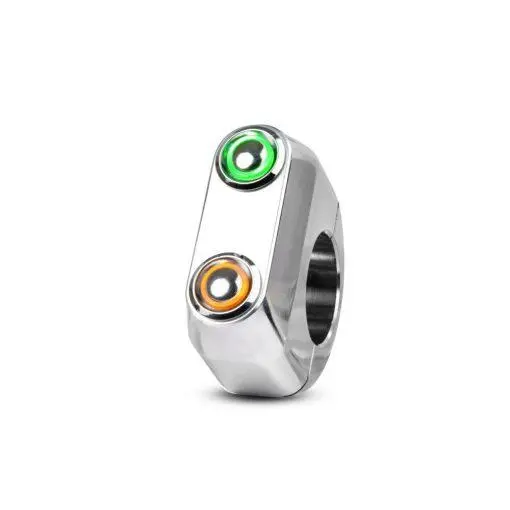 Commodo Led 2 boutons Poli 1"