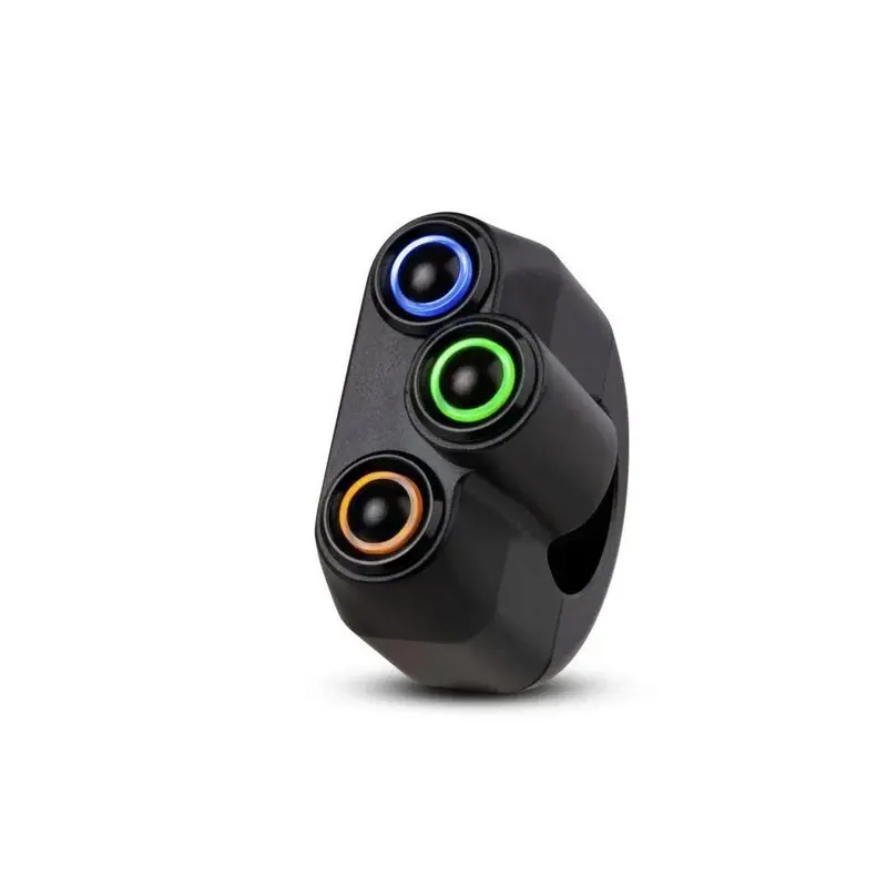 Commodo Led 3 boutons Noir 22mm
