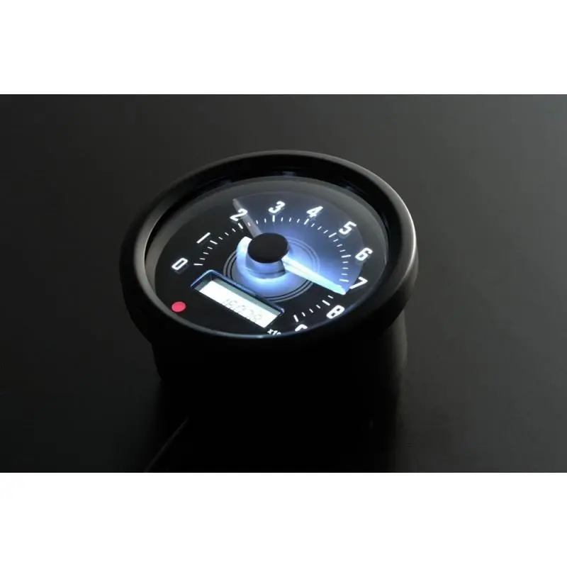 Compte tour Noir Daytona 60mm 9 000tr avec shiftlight