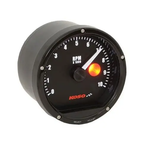 Compte-tours D75 noir 10 000 rpm | Koso