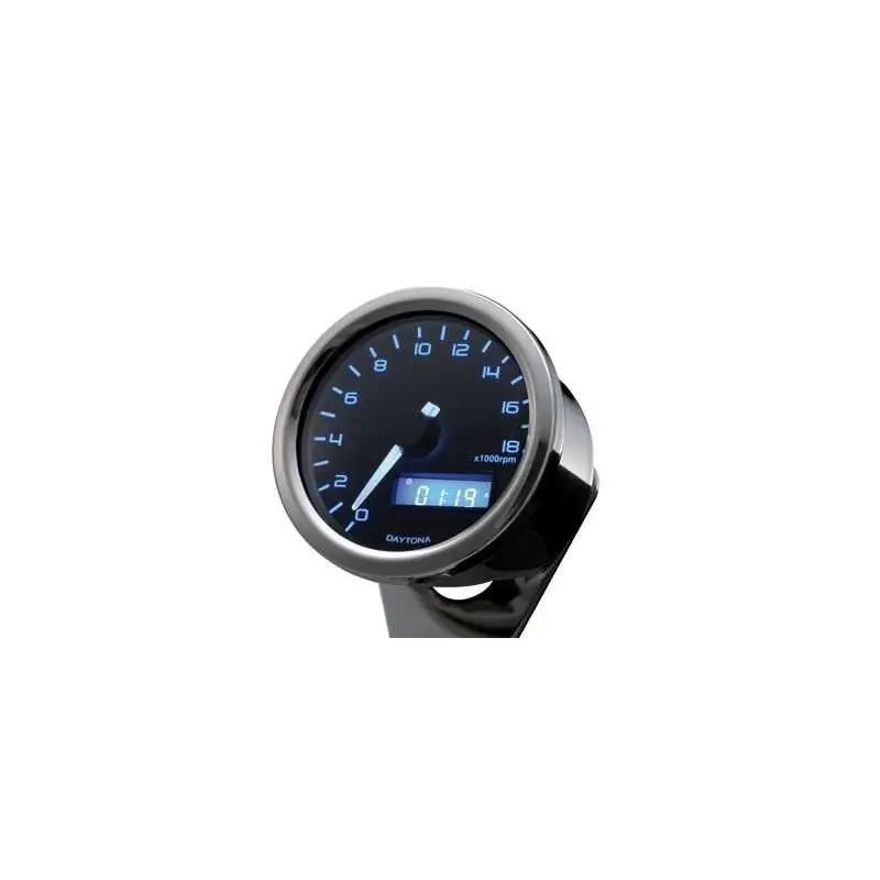 Compte-tours VELONA60 18&nbsp;000&nbsp;tr/min - CHROME | Daytona