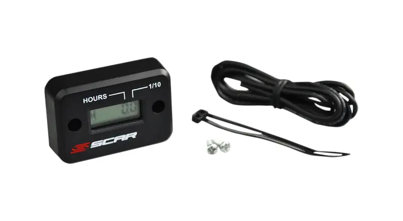 Compteur d’Heures Filaire SCAR Noir Orange