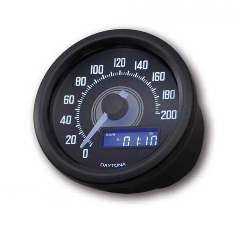 Compteur VELONA60 200 km/h - NOIR | Daytona