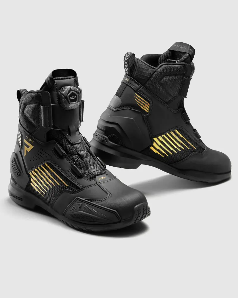 Core Bottes Moto Dorées