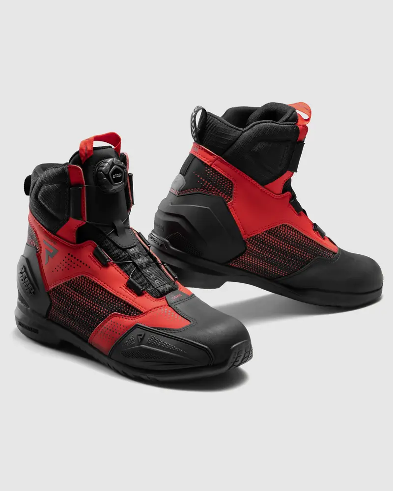 Core Bottes Moto Rouges