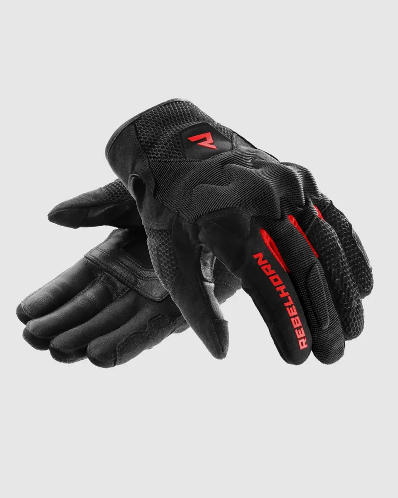 Core Gants Moto Rouge