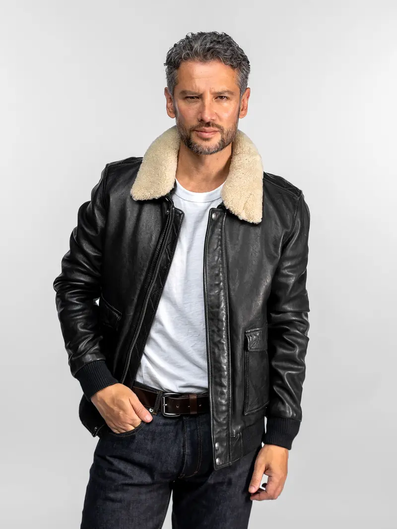 Corsair - Blouson aviateur cuir homme