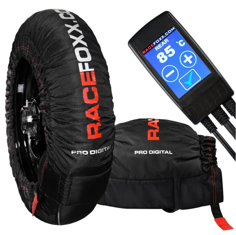 Couvertures chauffantes pneus moto avec arrêt automatique, jusqu'à 99°C
