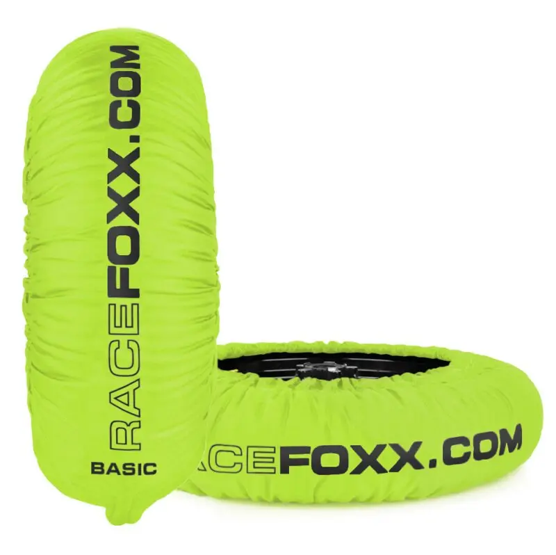 Couvertures chauffantes pneus moto BASIC 80°C SUPERMOTO Jaune Fluo