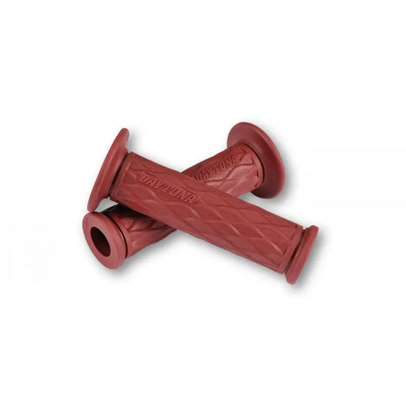 D-NAMI DAYTONA Paire de poignées rouges foncées- 22mm - open end