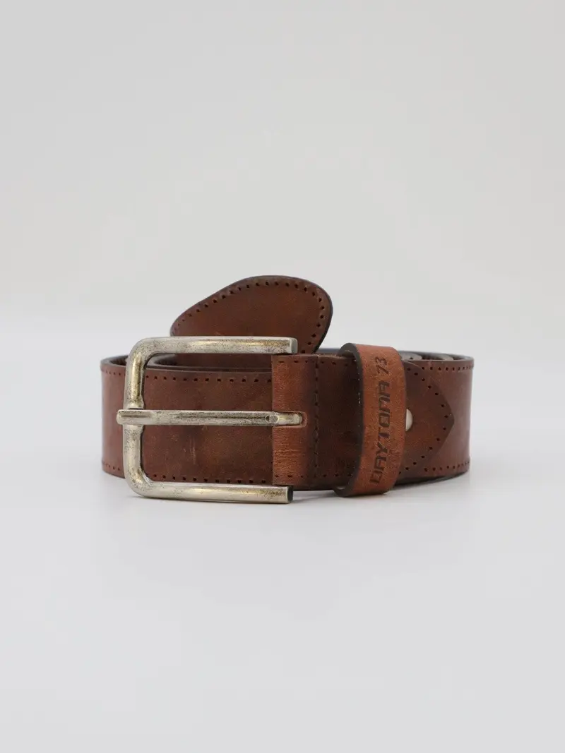 D12 - Ceinture cuir marron homme