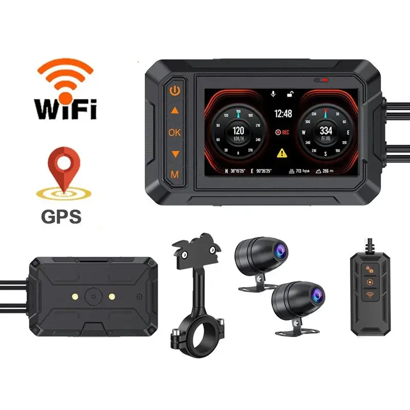 Dashcam moto - IronTrack DualCam