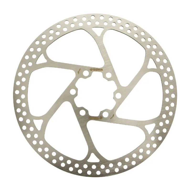 Disque De Frein Route - VTT 6 Trous Newton Brakco Compatible Shimano Et Autres 160 mm Argent (Bord Rectifie Pour La Sécurité)