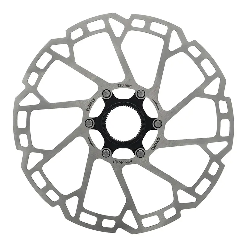 Disque De Frein VTT Centerlock Elvedes 220 mm Argent -Épaisseur 2.3 mm-