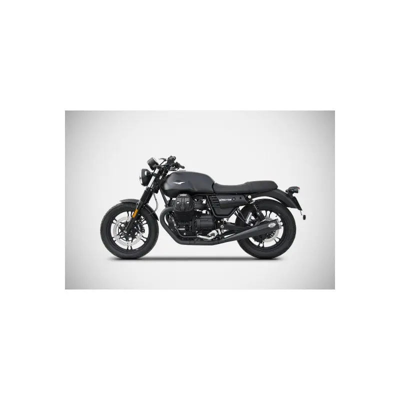 Double échappement ZARD Zuma inox noir Moto guzzi V7 III