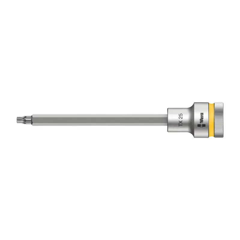 Douille Torx Wera 8767 Hf Zyklop 1-2 T25 Longueur 140 mm (Vendu A L'Unite) -Marque Allemande Pour Les Ateliers-