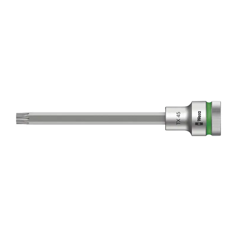 Douille Torx Wera 8767 Hf Zyklop 1-2 T45 Longueur 140 mm (Vendu A L'Unite) -Marque Allemande Pour Les Ateliers-