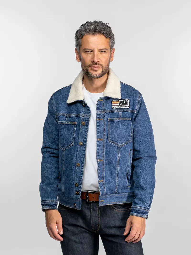 Durham - Veste en jean sherpa