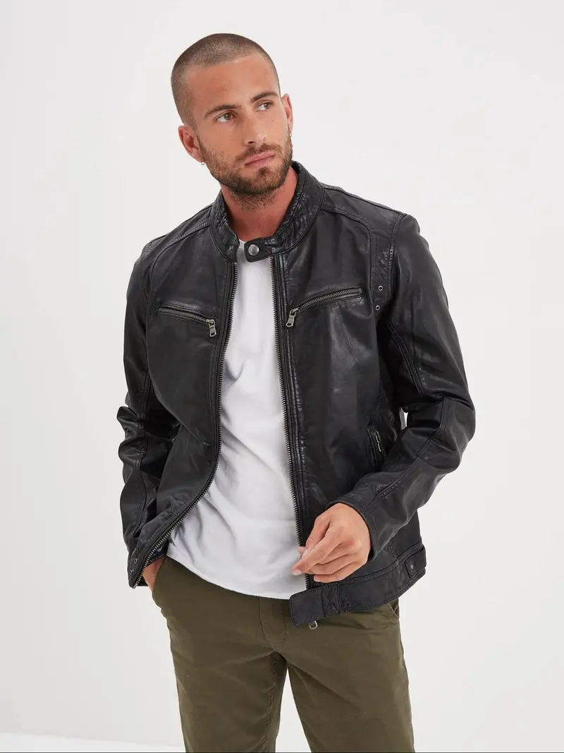 Dustin - Blouson cuir homme