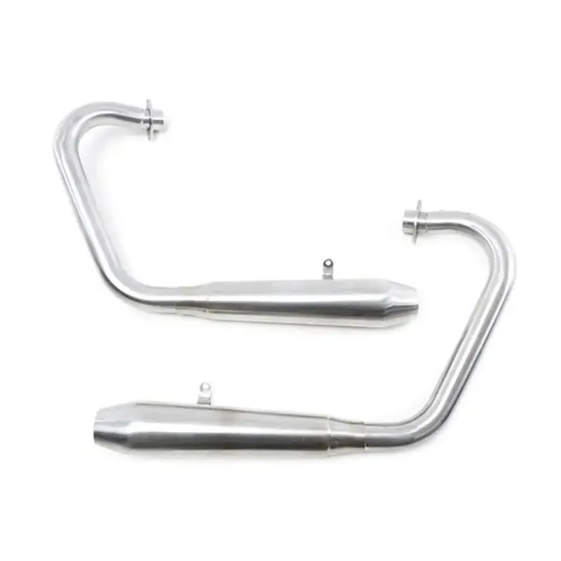échappement inox sortie basse pour Royal Enfield 650 | Hedgehog Motorcycles