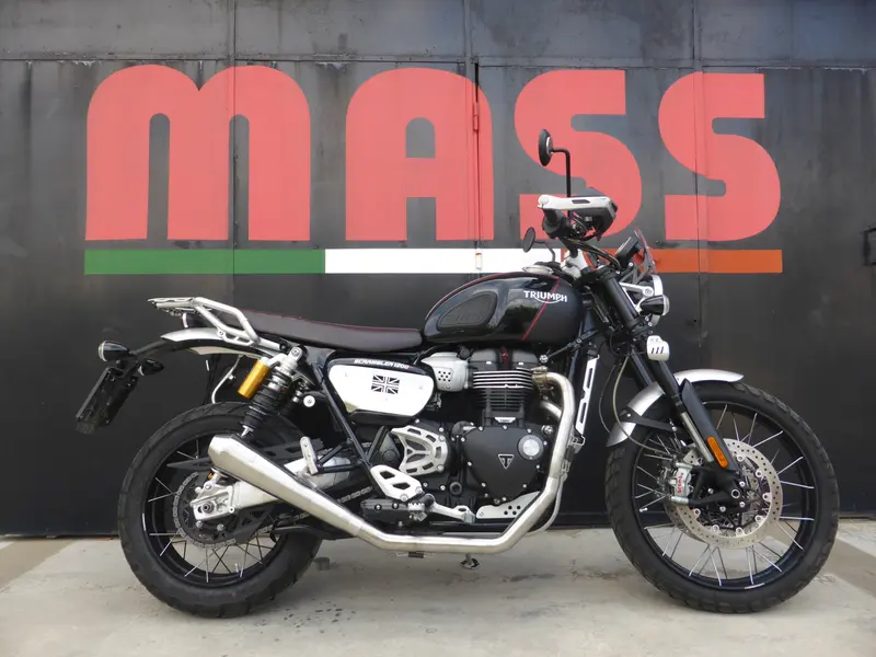 Echappement Mass 2 en 1 bas pour TRIUMPH Scrambler 1200 XC / XE