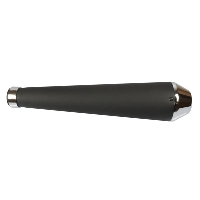 Echappement mégaphone Noir embout Chromé