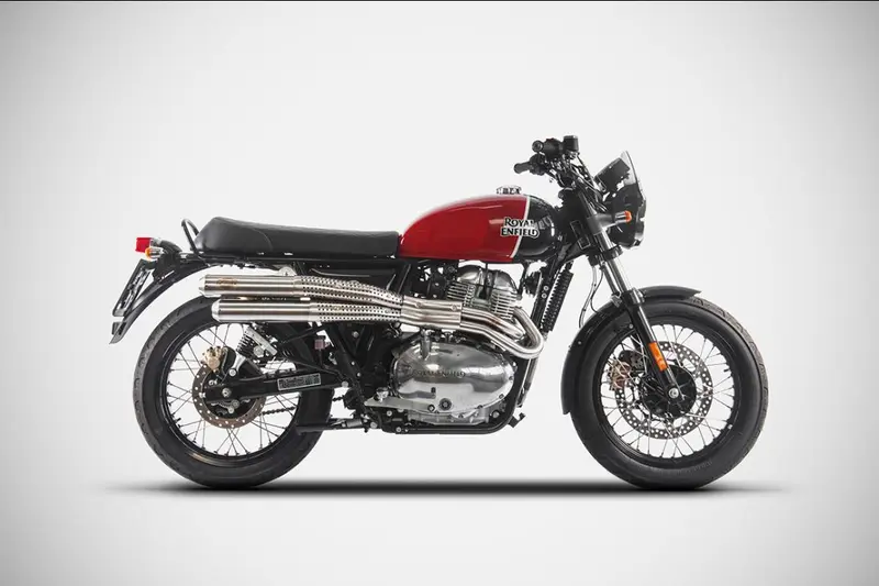Échappement Zard Racing Flat Inox Royal Enfield Continental GT / Interceptor