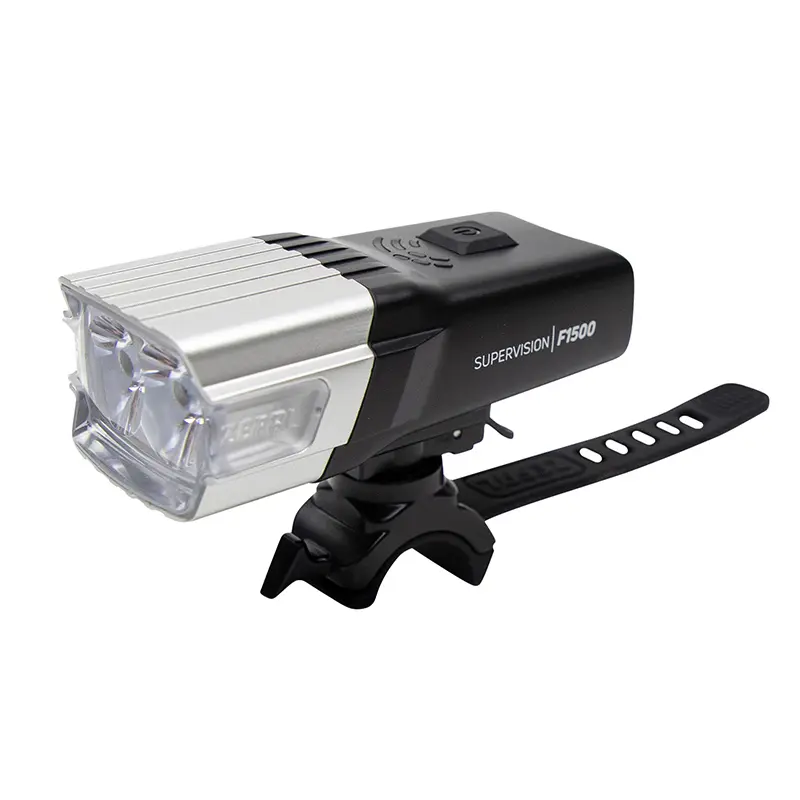 Éclairage Vélo Usb Avant Sur Cintre Zefal Supervision F1500 Lumen Noir
