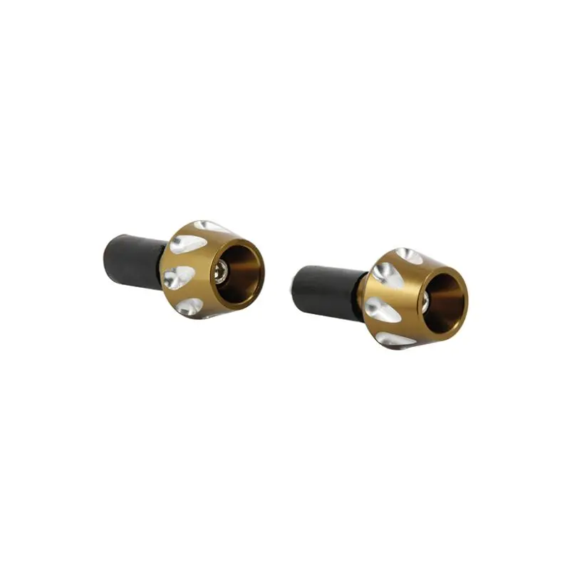 Embouts de guidon - 13-17mm anodisés café