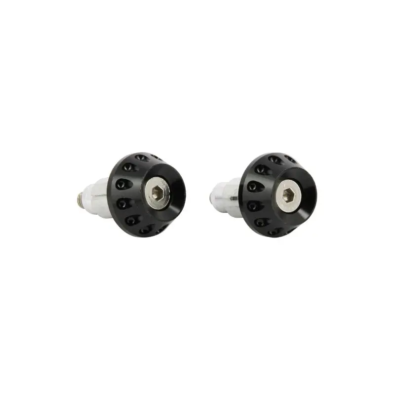 Embouts de guidon - 13-17mm anodisés noir