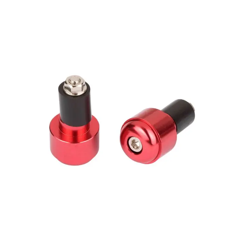 Embouts de guidon - 17mm anodisés rouge
