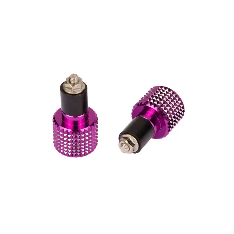 Embouts de guidon - 17mm anodisés violet