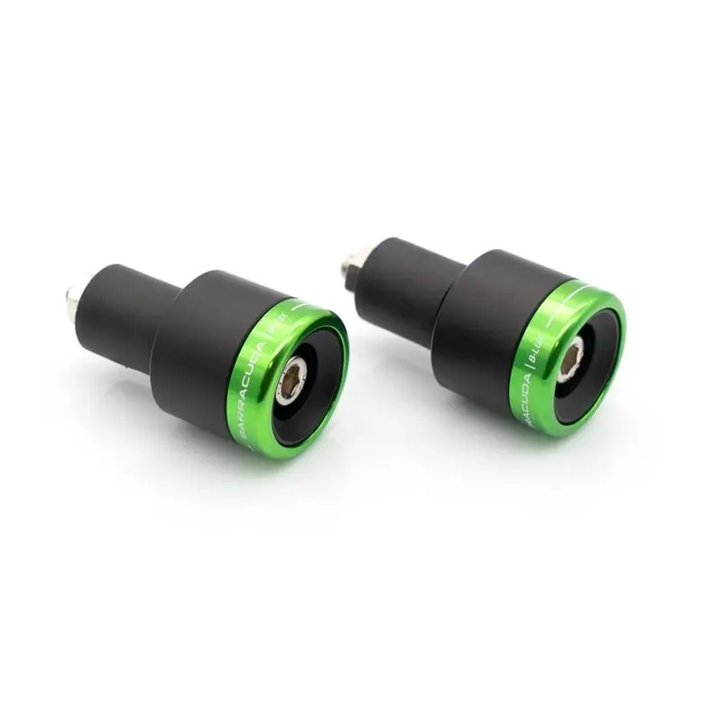 EMBOUTS DE GUIDON B-LUX VERT (PAIRE) BARRACUDA