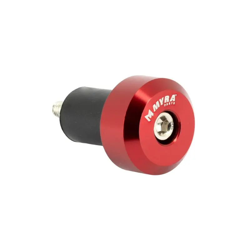 Embouts de guidon Myra - 17mm anodisés rouge