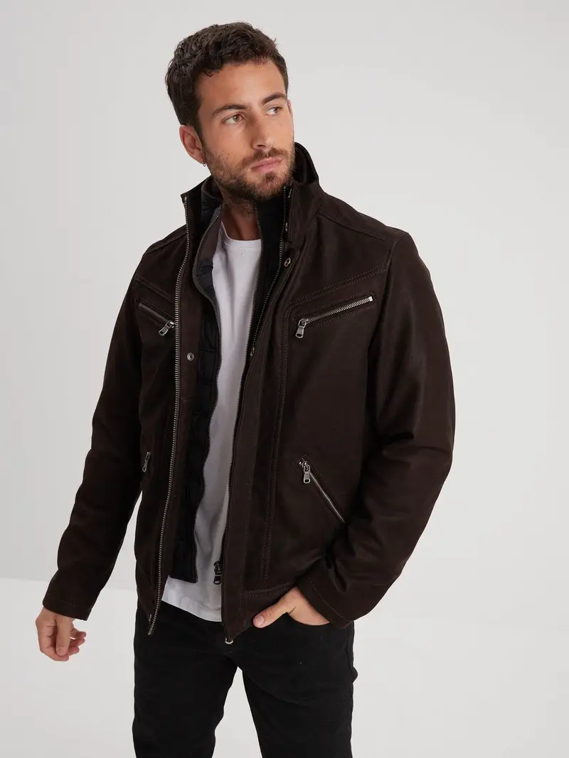 Falcon madisson - Blouson cuir homme
