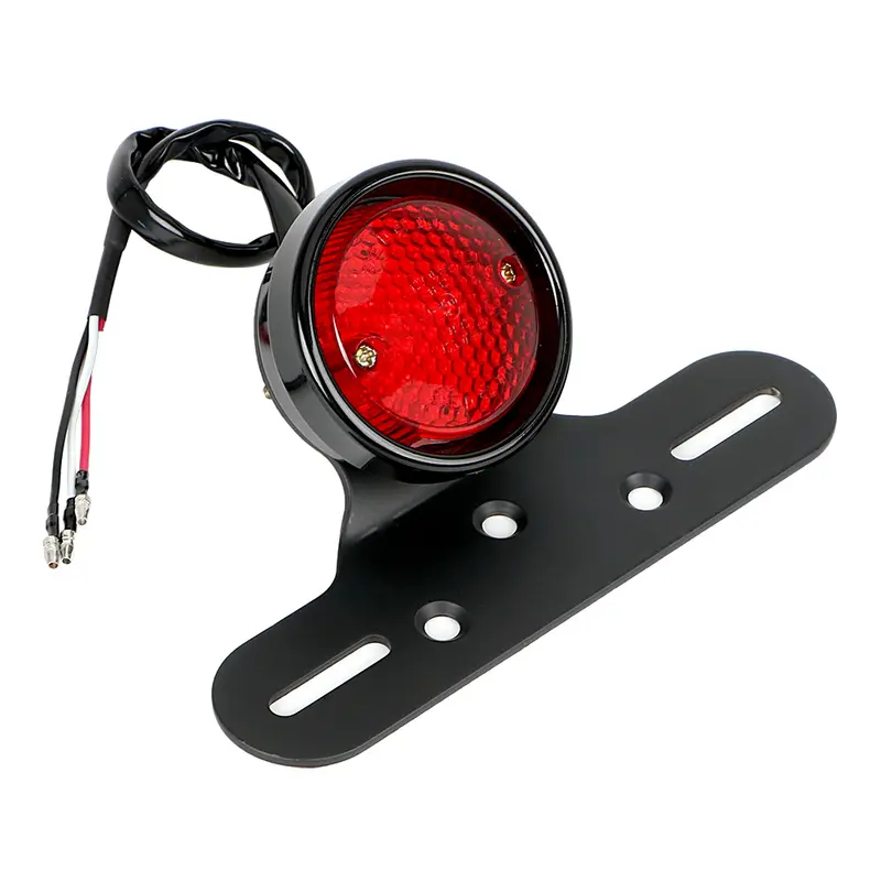 Feu arrière moto Café racer LED avec support de plaque