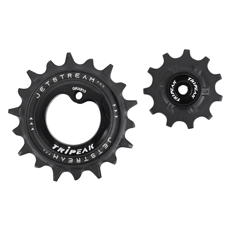 Galet Dérailleur Aopw Tripeak 11-18 Dents Céramique 12-11X2V. Shimano Grx Rx810 - 815 - 820 Noir (Jeu De 2) (Garantie 4 Ans)