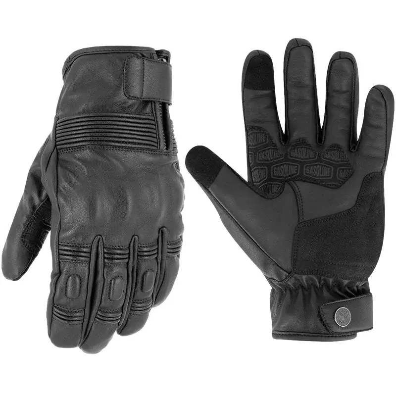 Gant moto cuir vintage - Gasoline  (Homologué )