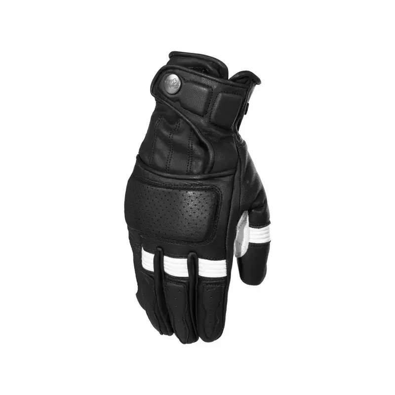 Gants moto été homme - Calvin noir et blanc